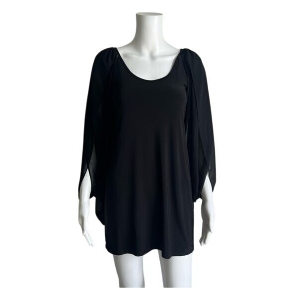 Dorothy Perkins Chiffon Sleeve Mini Dress - 2 - Picture 1 of 6